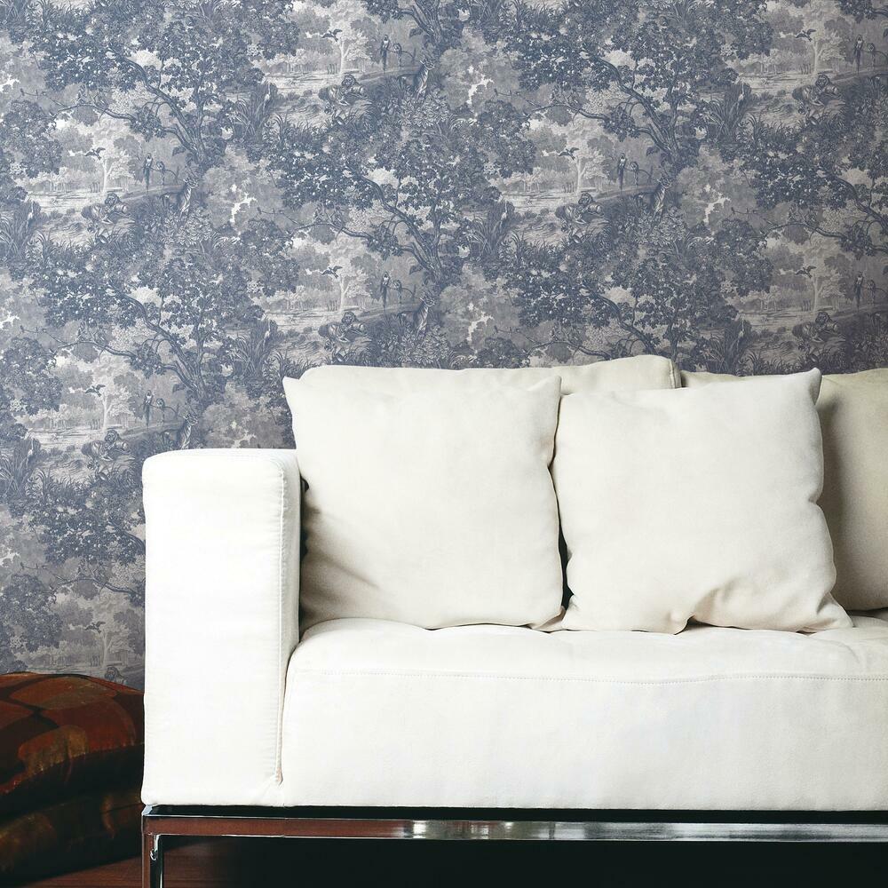 Jungle Toile Peel and Stick Wallpaper Peel and Stick Wallpaper RoomMates   