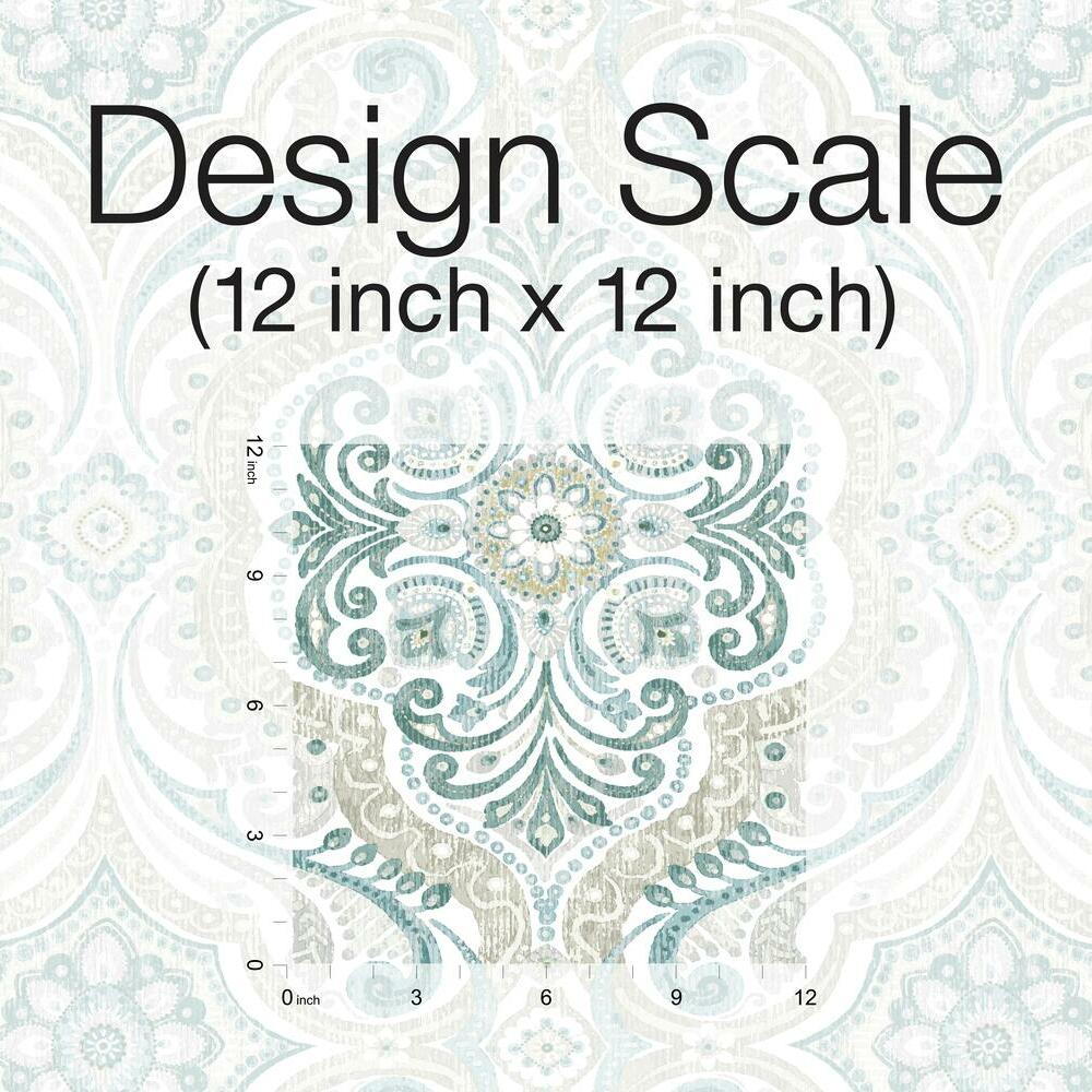 Bohemian Damask Peel and Stick Wallpaper Peel and Stick Wallpaper RoomMates   