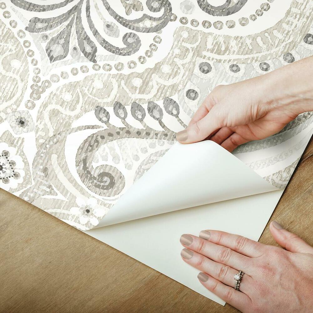 Bohemian Damask Peel and Stick Wallpaper Peel and Stick Wallpaper RoomMates   