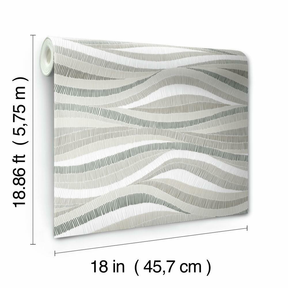 Mosaic Waves Peel and Stick Wallpaper Peel and Stick Wallpaper RoomMates   