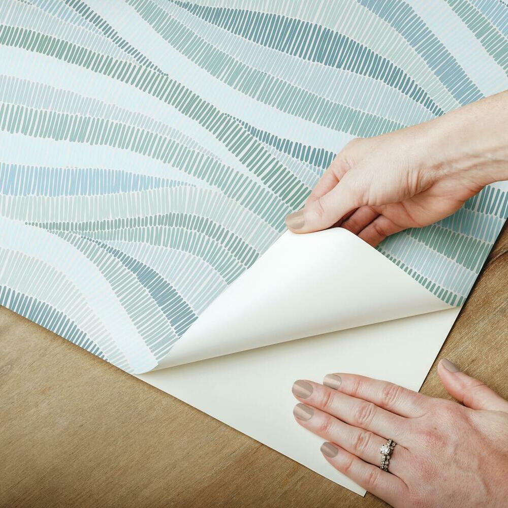 Mosaic Waves Peel and Stick Wallpaper Peel and Stick Wallpaper RoomMates   