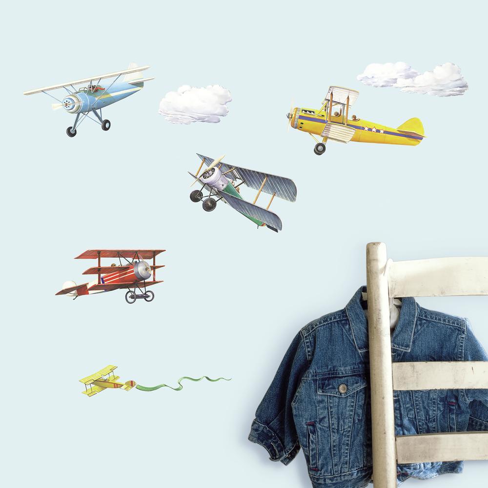 Vintage Planes Wall Decals Wall Decals RoomMates   