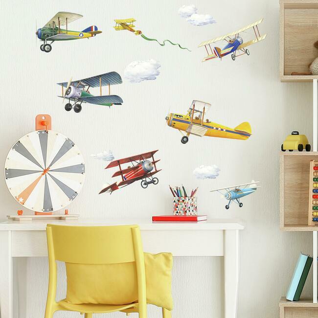 Vintage Planes Wall Decals Wall Decals RoomMates   