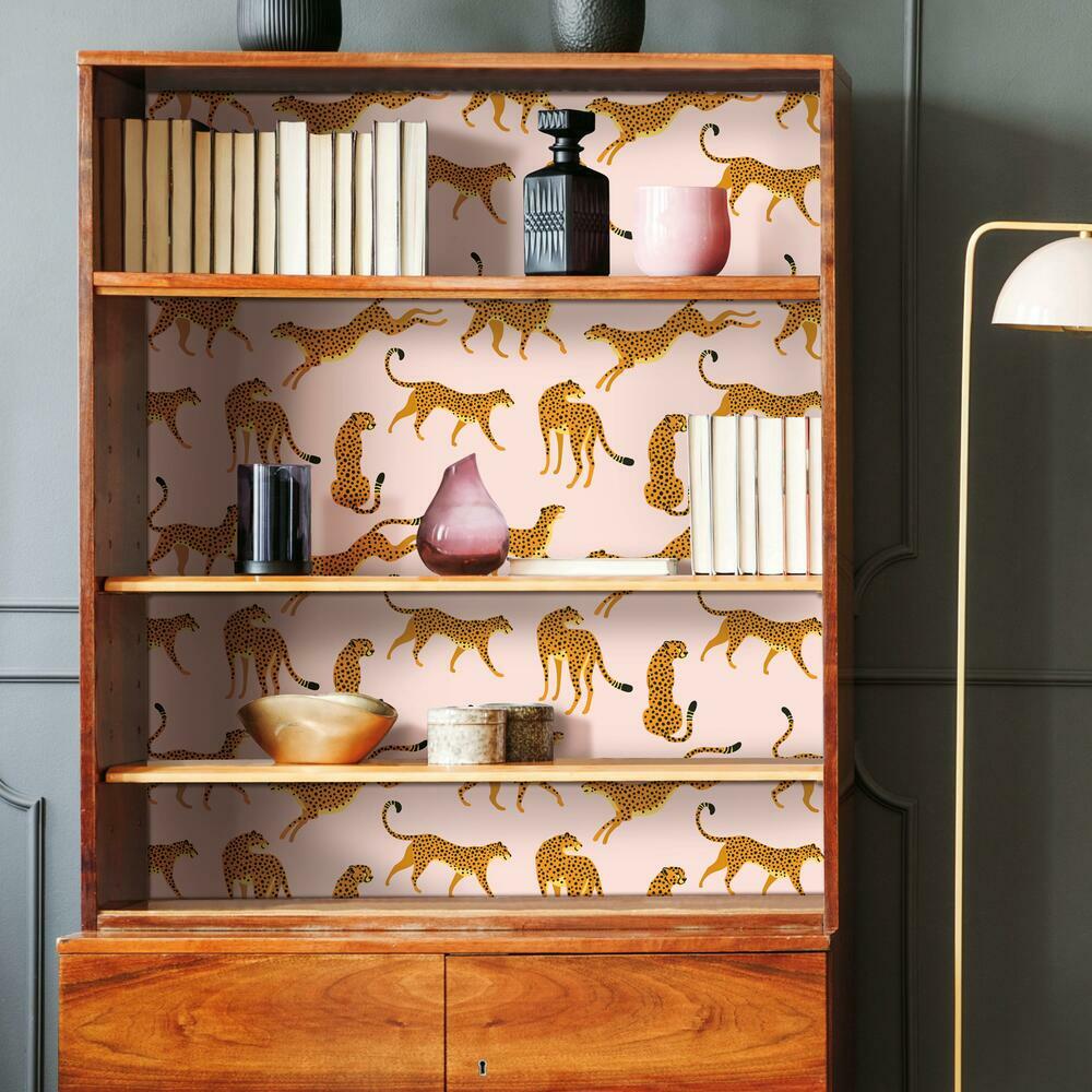 Cheetah Cheetah Peel and Stick Wallpaper Peel and Stick Wallpaper RoomMates   