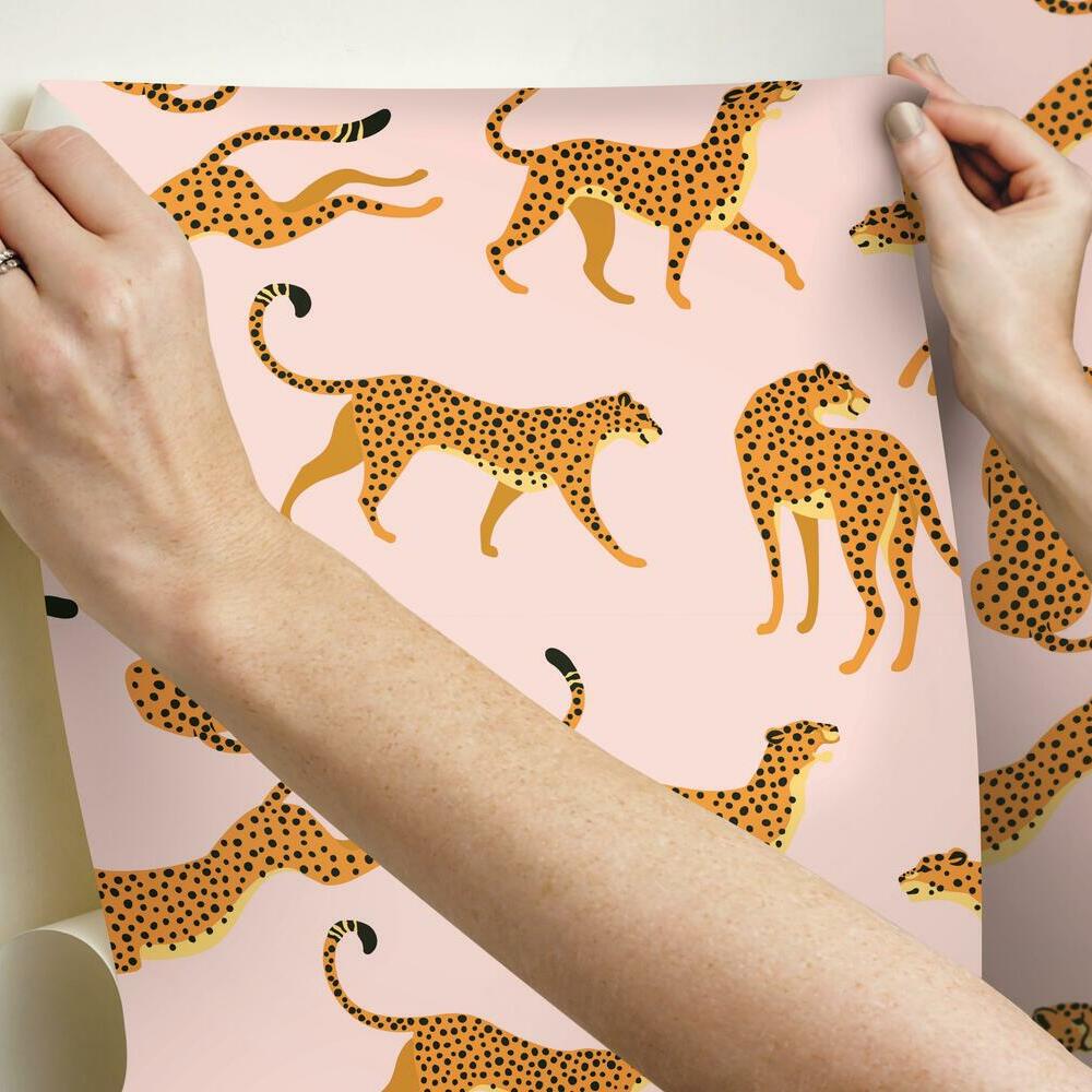 Cheetah Cheetah Peel and Stick Wallpaper Peel and Stick Wallpaper RoomMates   
