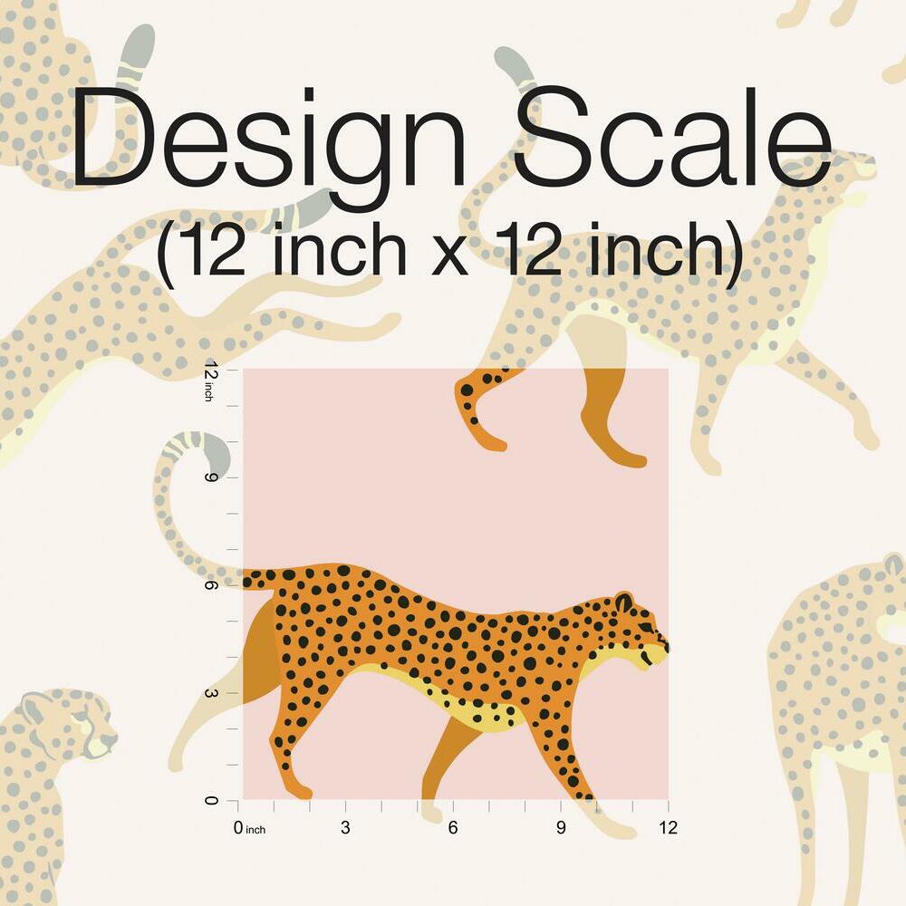 Cheetah Cheetah Peel and Stick Wallpaper Peel and Stick Wallpaper RoomMates   