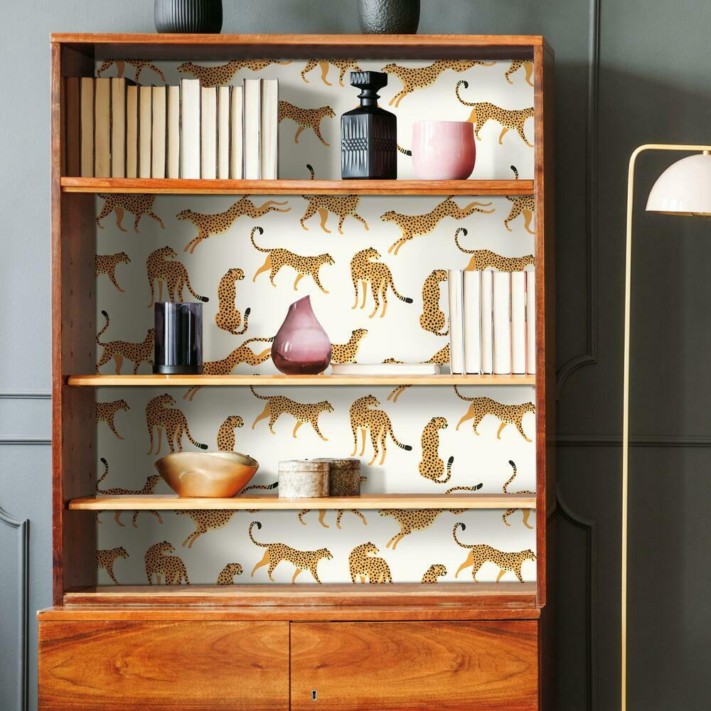 Cheetah Cheetah Peel and Stick Wallpaper Peel and Stick Wallpaper RoomMates   