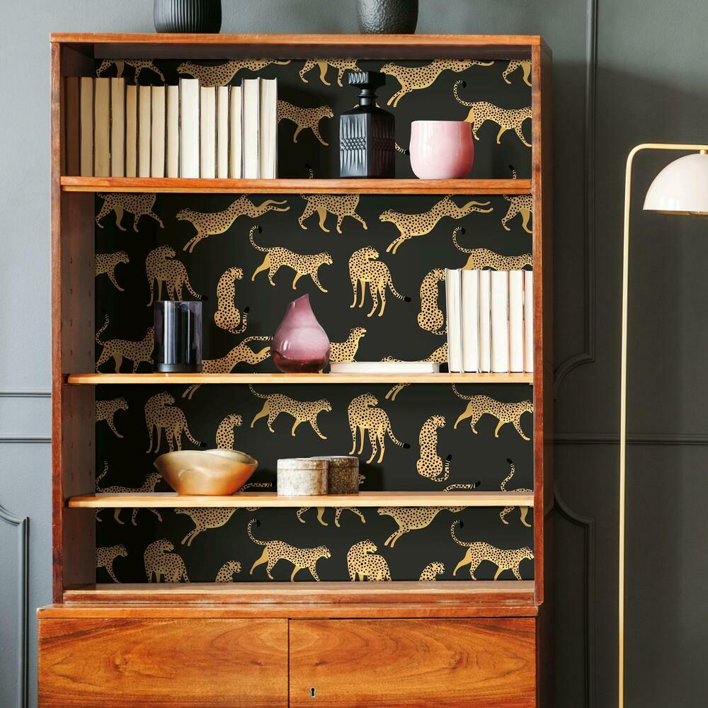 Cheetah Cheetah Peel and Stick Wallpaper Peel and Stick Wallpaper RoomMates   