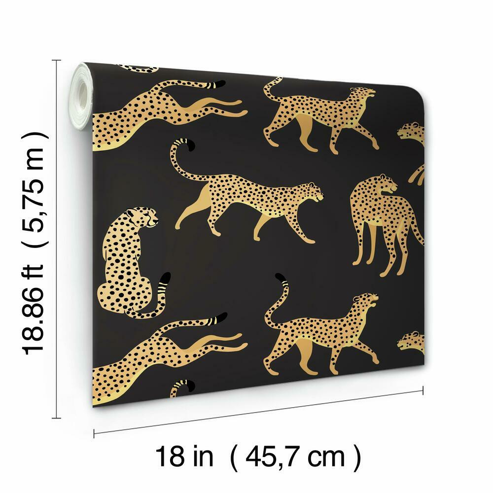 Cheetah Cheetah Peel and Stick Wallpaper Peel and Stick Wallpaper RoomMates   