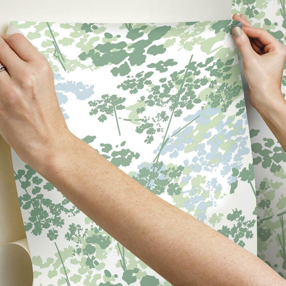 Queen Anne's Lace Peel & Stick Wallpaper Peel and Stick Wallpaper RoomMates   