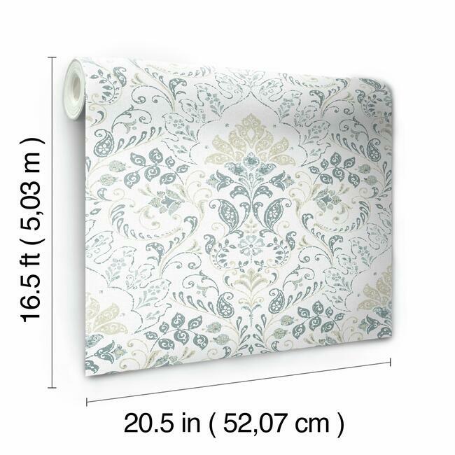 Persian Damask Peel and Stick Wallpaper Peel and Stick Wallpaper RoomMates   