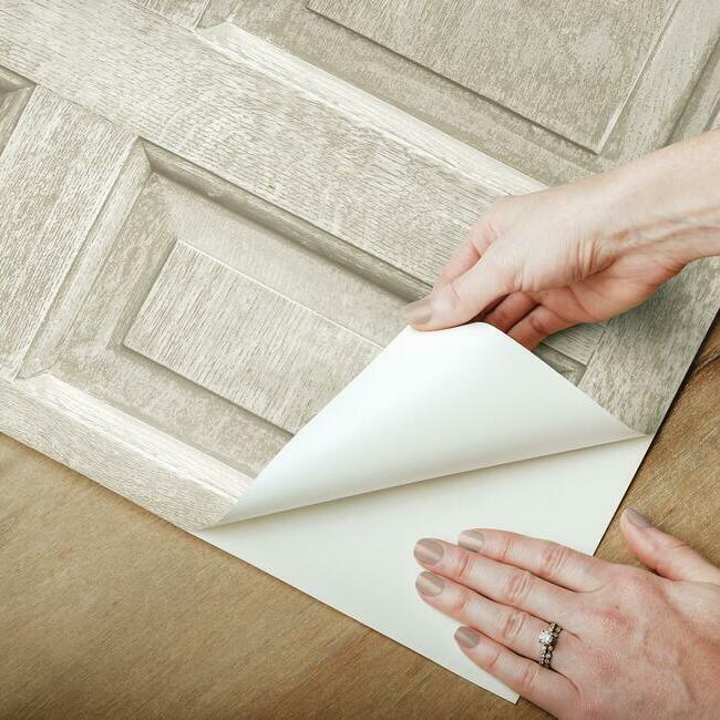 Beveled Wood Paneling Peel & Stick Wallpaper Peel and Stick Wallpaper RoomMates   