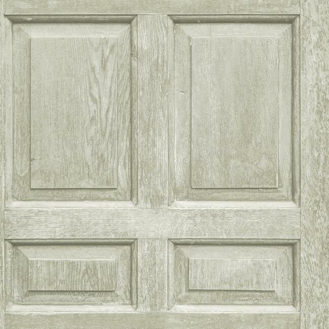 Beveled Wood Paneling Peel & Stick Wallpaper Peel and Stick Wallpaper RoomMates Roll Brown 