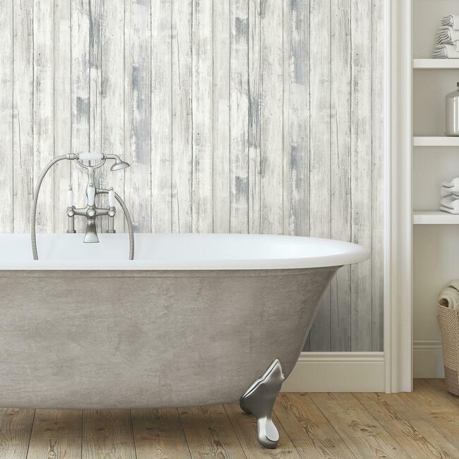 Distressed Wood Peel and Stick Wallpaper Peel and Stick Wallpaper RoomMates   