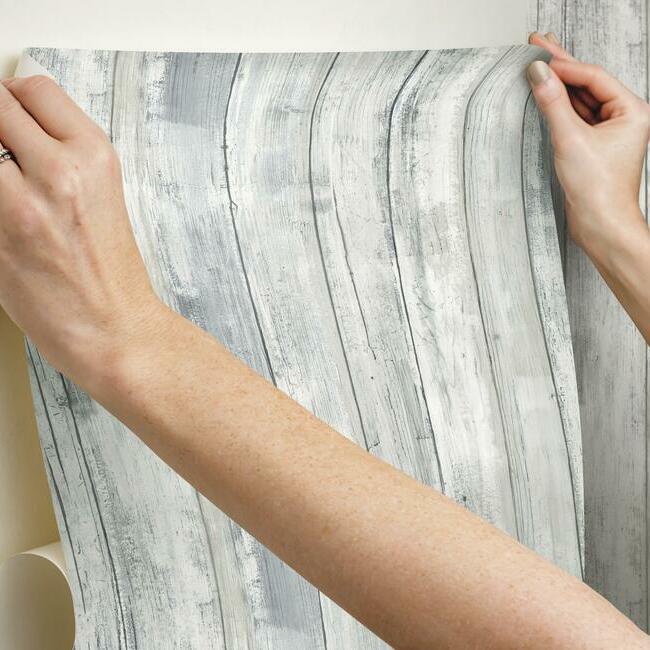Distressed Wood Peel and Stick Wallpaper Peel and Stick Wallpaper RoomMates   
