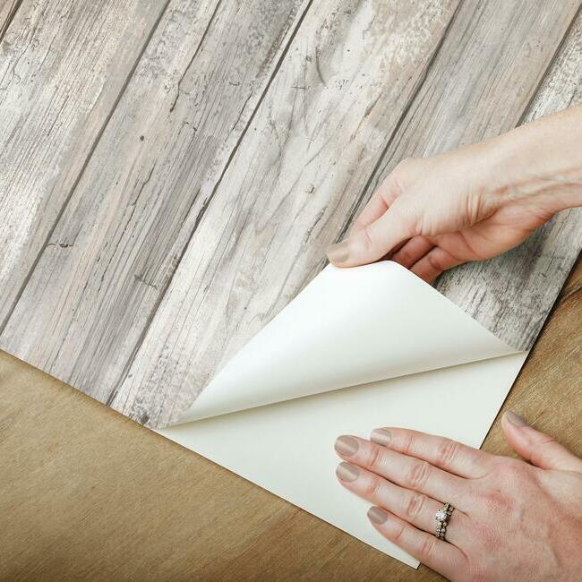 Distressed Wood Peel and Stick Wallpaper Peel and Stick Wallpaper RoomMates   