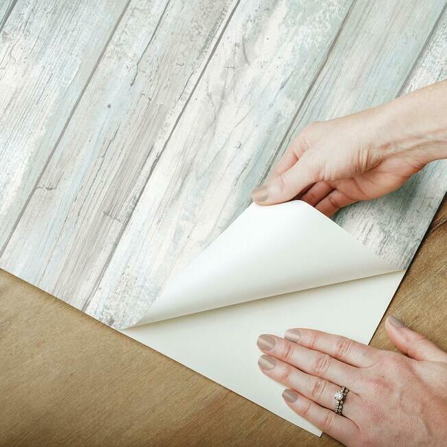 Distressed Wood Peel and Stick Wallpaper Peel and Stick Wallpaper RoomMates   