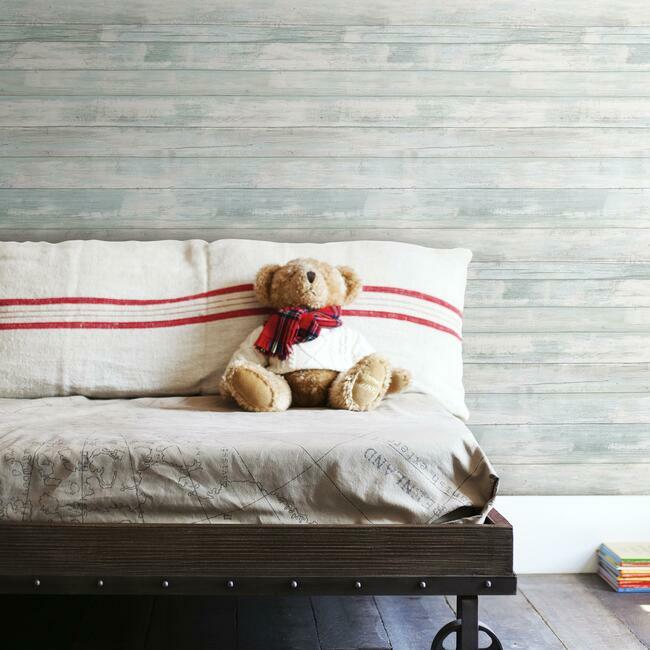 Distressed Wood Peel and Stick Wallpaper Peel and Stick Wallpaper RoomMates   