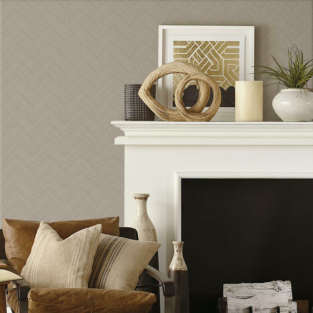 Herringbone Weave Peel and Stick Wallpaper Peel and Stick Wallpaper RoomMates   
