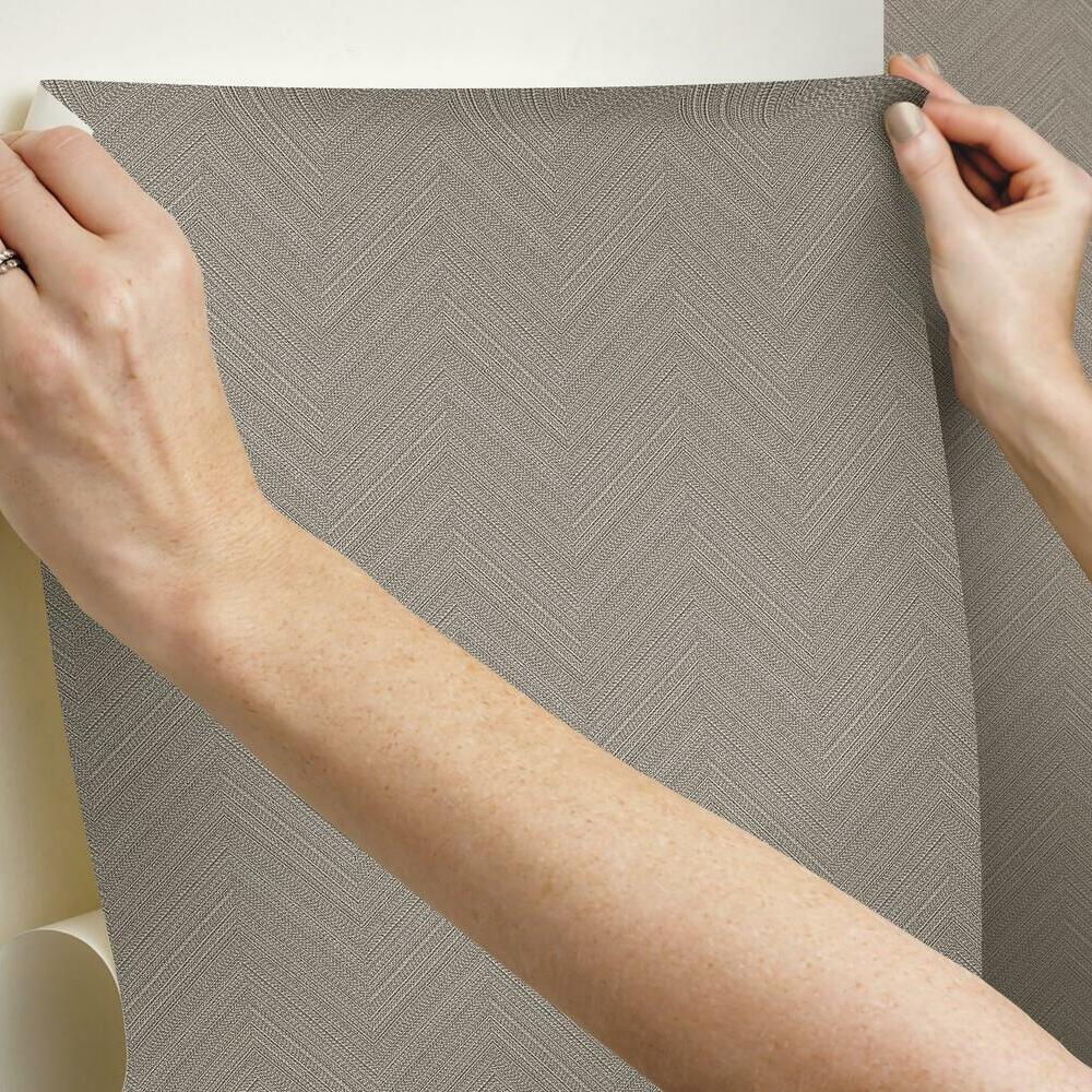 Herringbone Weave Peel and Stick Wallpaper Peel and Stick Wallpaper RoomMates   