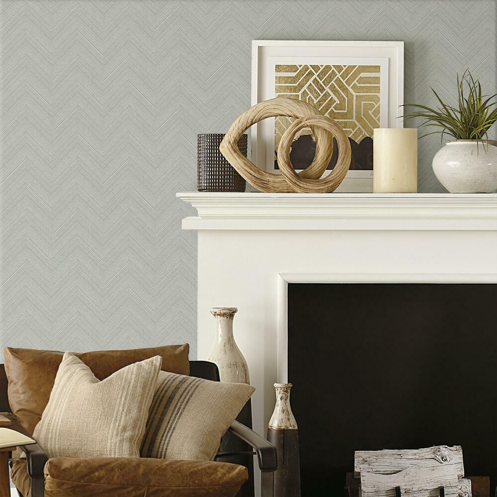 Herringbone Weave Peel and Stick Wallpaper Peel and Stick Wallpaper RoomMates   