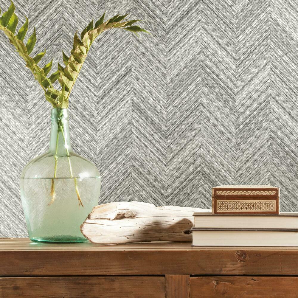 Herringbone Weave Peel and Stick Wallpaper Peel and Stick Wallpaper RoomMates   
