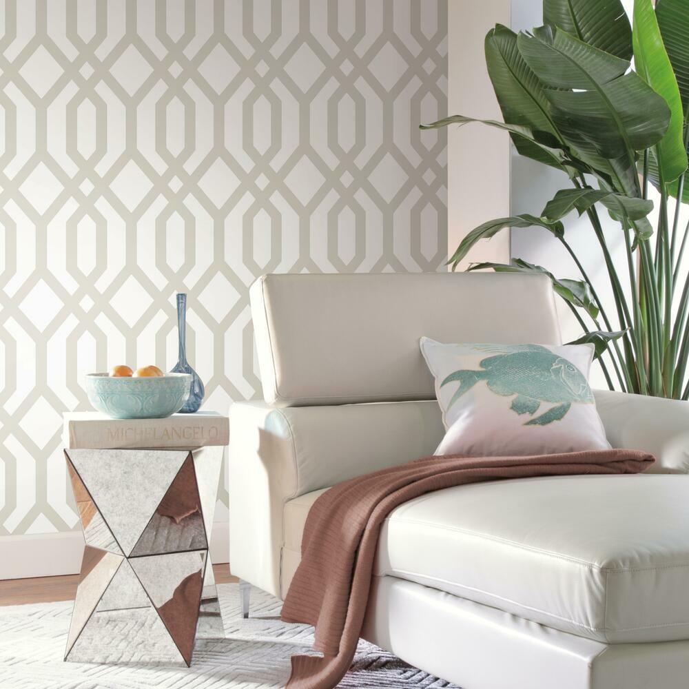 Gazebo Lattice Peel and Stick Wallpaper Peel and Stick Wallpaper RoomMates   