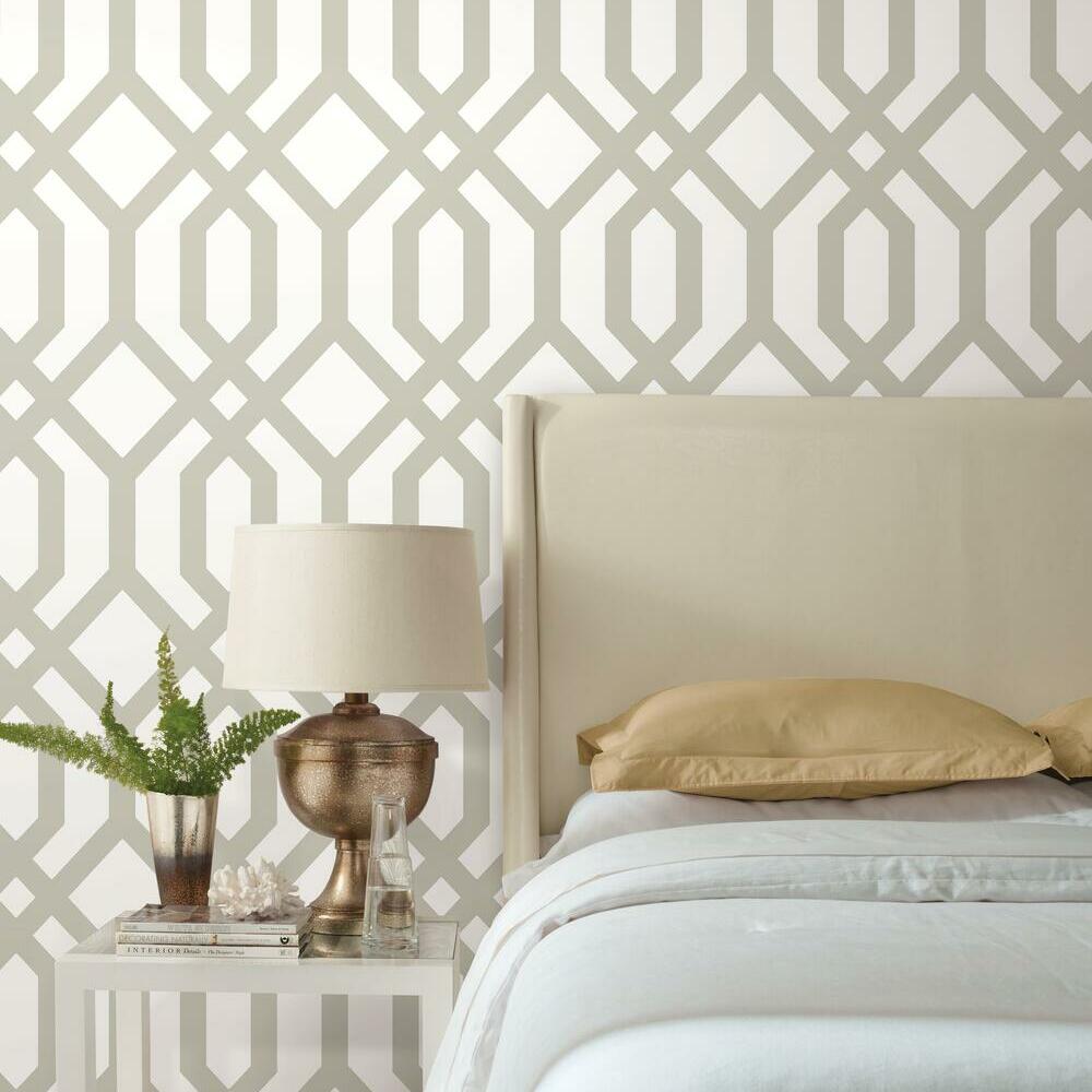 Gazebo Lattice Peel and Stick Wallpaper Peel and Stick Wallpaper RoomMates   