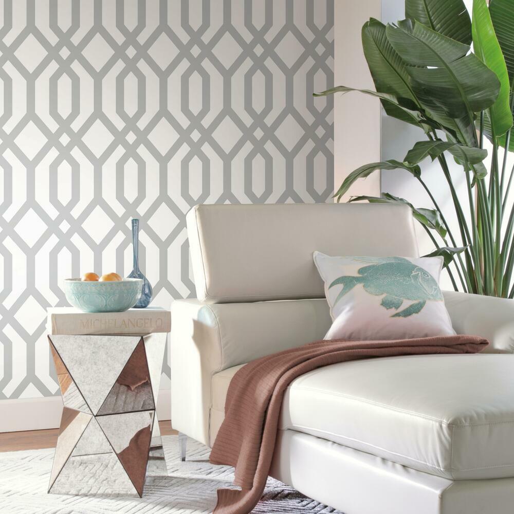 Gazebo Lattice Peel and Stick Wallpaper Peel and Stick Wallpaper RoomMates   