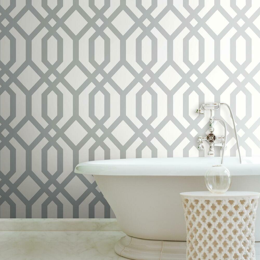 Gazebo Lattice Peel and Stick Wallpaper Peel and Stick Wallpaper RoomMates   