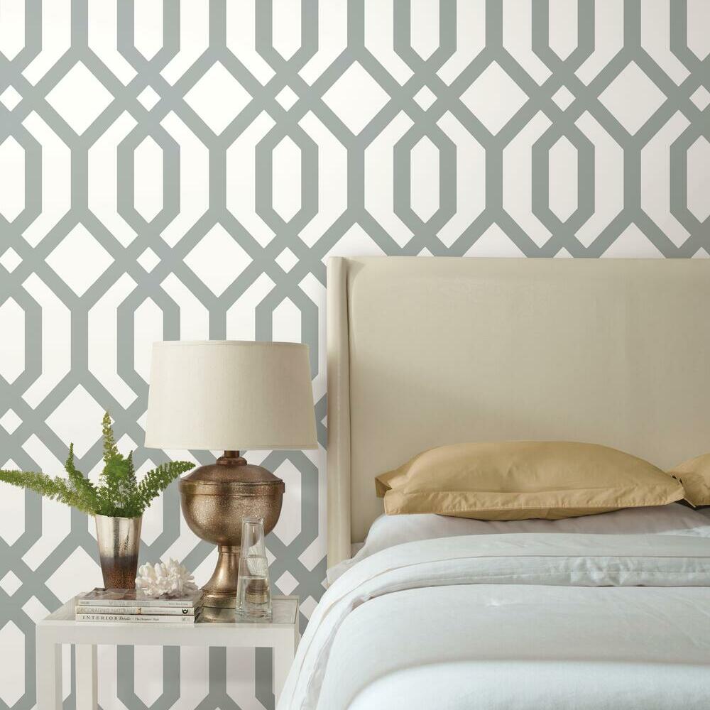 Gazebo Lattice Peel and Stick Wallpaper Peel and Stick Wallpaper RoomMates   
