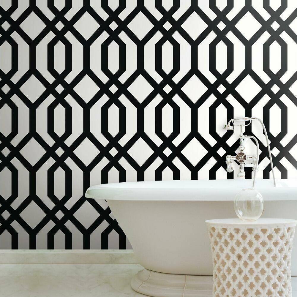 Gazebo Lattice Peel and Stick Wallpaper Peel and Stick Wallpaper RoomMates   