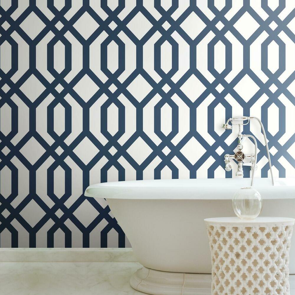 Gazebo Lattice Peel and Stick Wallpaper Peel and Stick Wallpaper RoomMates   