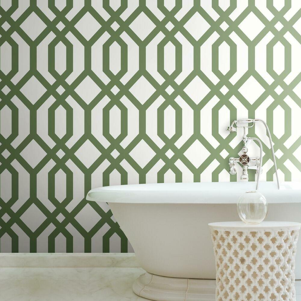 Gazebo Lattice Peel and Stick Wallpaper Peel and Stick Wallpaper RoomMates   
