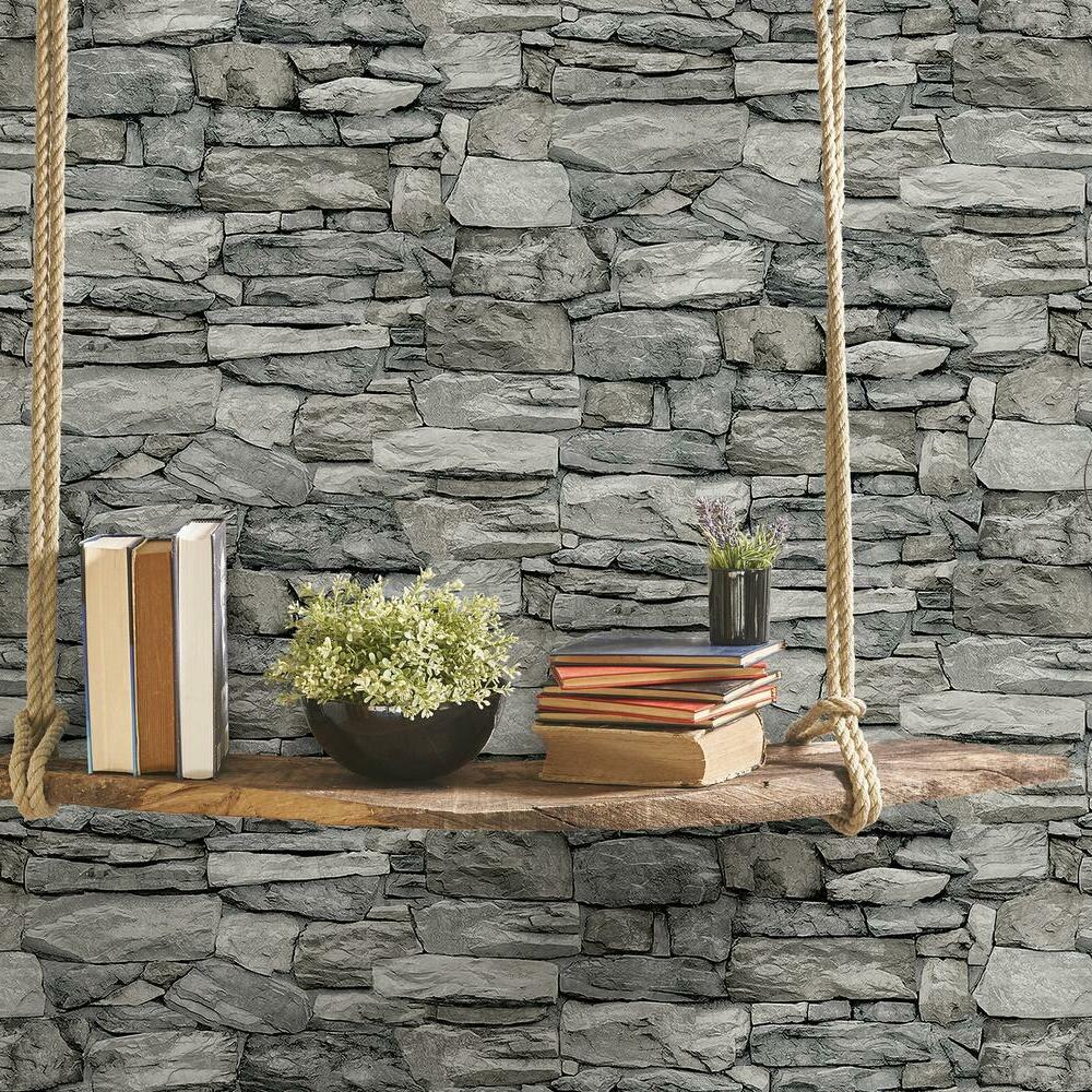Stone Peel and Stick Wallpaper Peel and Stick Wallpaper RoomMates   