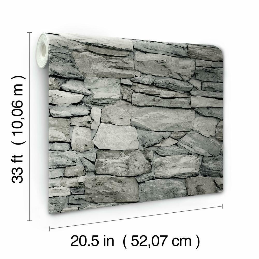 Stone Peel and Stick Wallpaper Peel and Stick Wallpaper RoomMates   