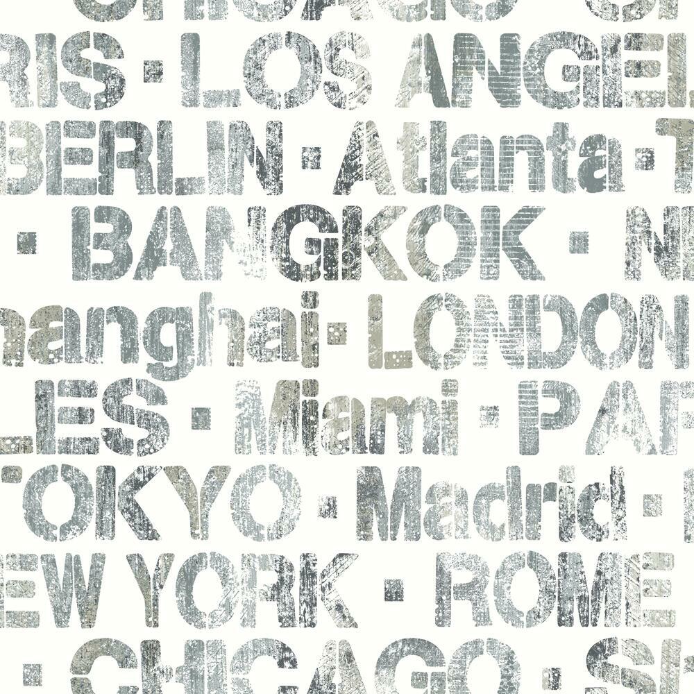 Cities of the World Peel and Stick Wallpaper Peel and Stick Wallpaper RoomMates