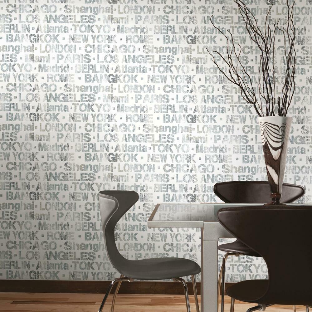 Cities of the World Peel and Stick Wallpaper Peel and Stick Wallpaper RoomMates   