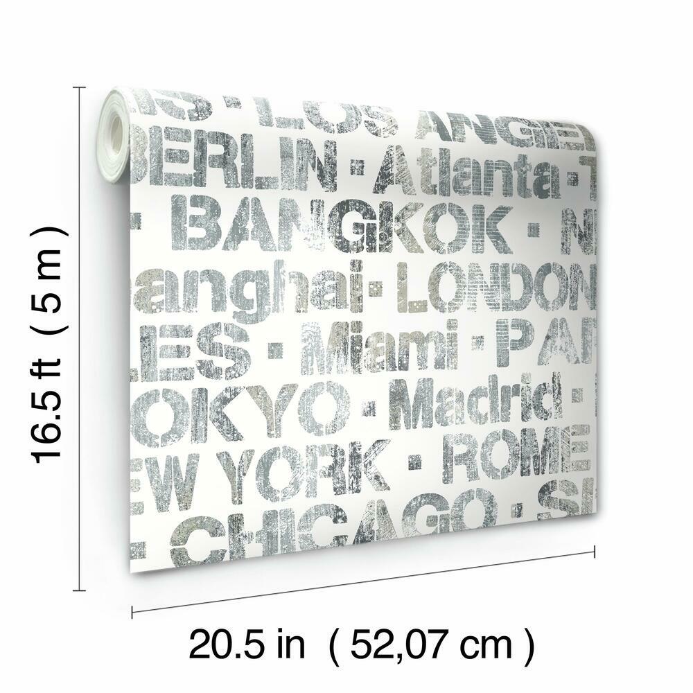 Cities of the World Peel and Stick Wallpaper Peel and Stick Wallpaper RoomMates   