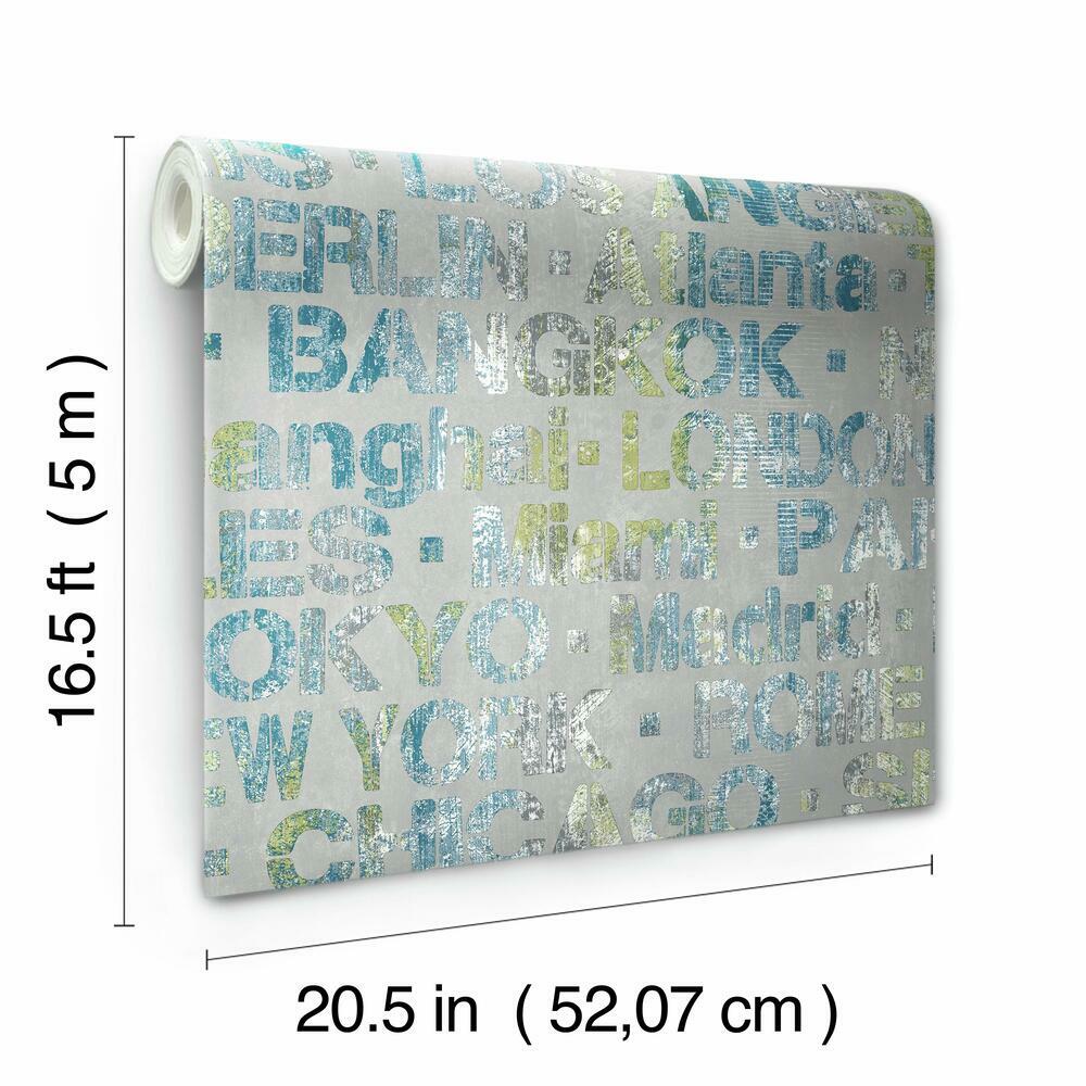 Cities of the World Peel and Stick Wallpaper Peel and Stick Wallpaper RoomMates   