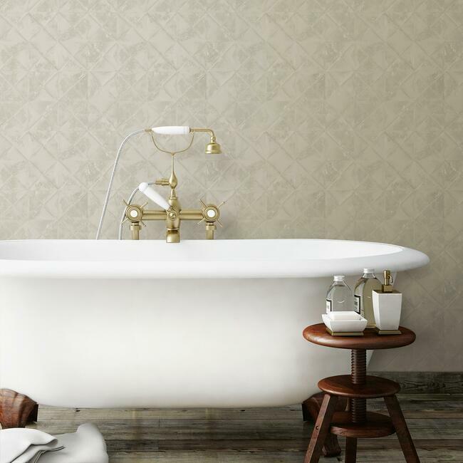 Reclaimed Tin Diamond Peel and Stick Wallpaper Peel and Stick Wallpaper RoomMates   