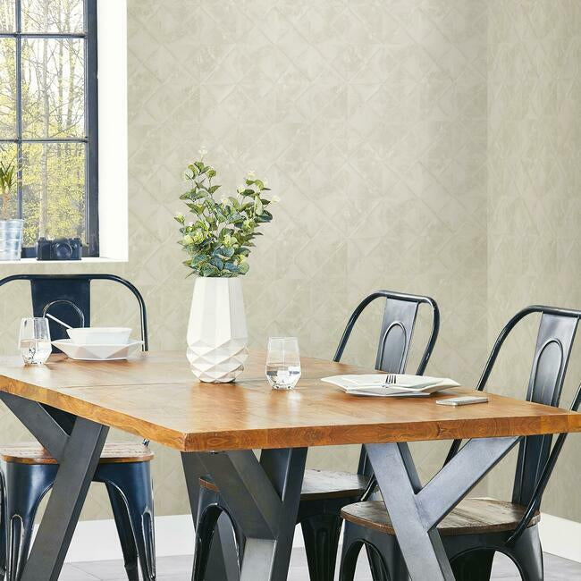 Reclaimed Tin Diamond Peel and Stick Wallpaper Peel and Stick Wallpaper RoomMates   