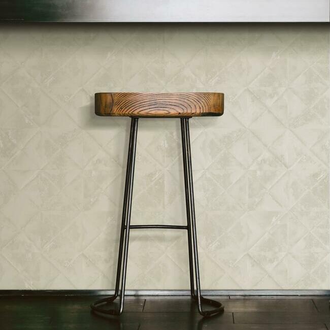 Reclaimed Tin Diamond Peel and Stick Wallpaper Peel and Stick Wallpaper RoomMates   