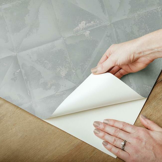 Reclaimed Tin Diamond Peel and Stick Wallpaper Peel and Stick Wallpaper RoomMates   