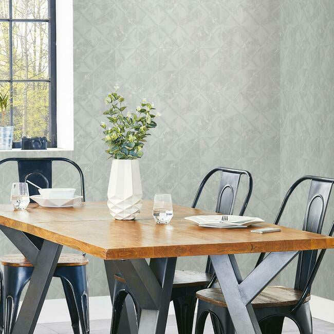 Reclaimed Tin Diamond Peel and Stick Wallpaper Peel and Stick Wallpaper RoomMates   