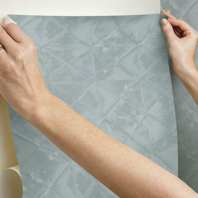 Reclaimed Tin Diamond Peel and Stick Wallpaper Peel and Stick Wallpaper RoomMates   