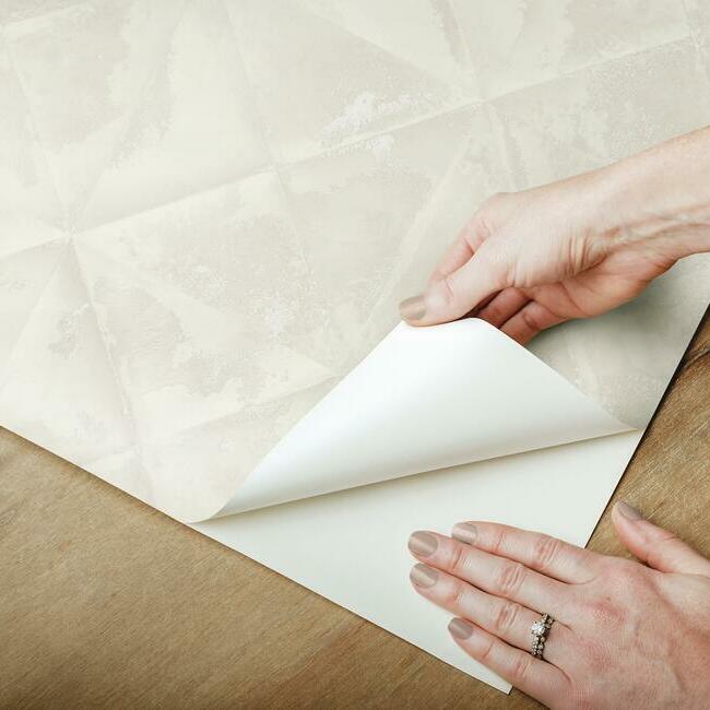 Reclaimed Tin Diamond Peel and Stick Wallpaper Peel and Stick Wallpaper RoomMates   