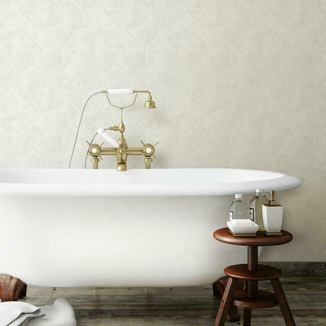 Reclaimed Tin Diamond Peel and Stick Wallpaper Peel and Stick Wallpaper RoomMates   
