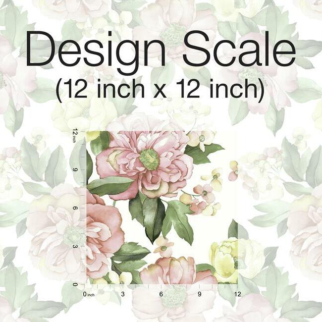 Watercolor Floral Bouquet Peel & Stick Wallpaper Peel and Stick Wallpaper RoomMates   
