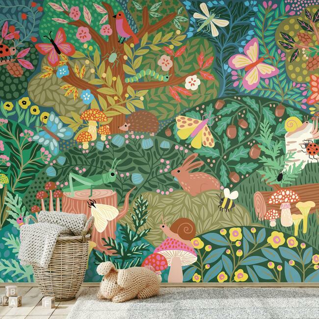 Woodland Wonderland Peel and Stick Wall Mural Wall Murals RoomMates   